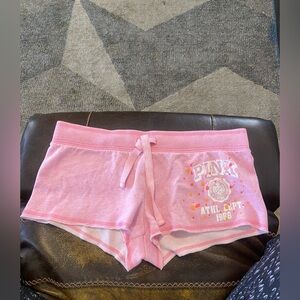 PINK Victoria's Secret Light Pink Drawstring Lounge Shorts